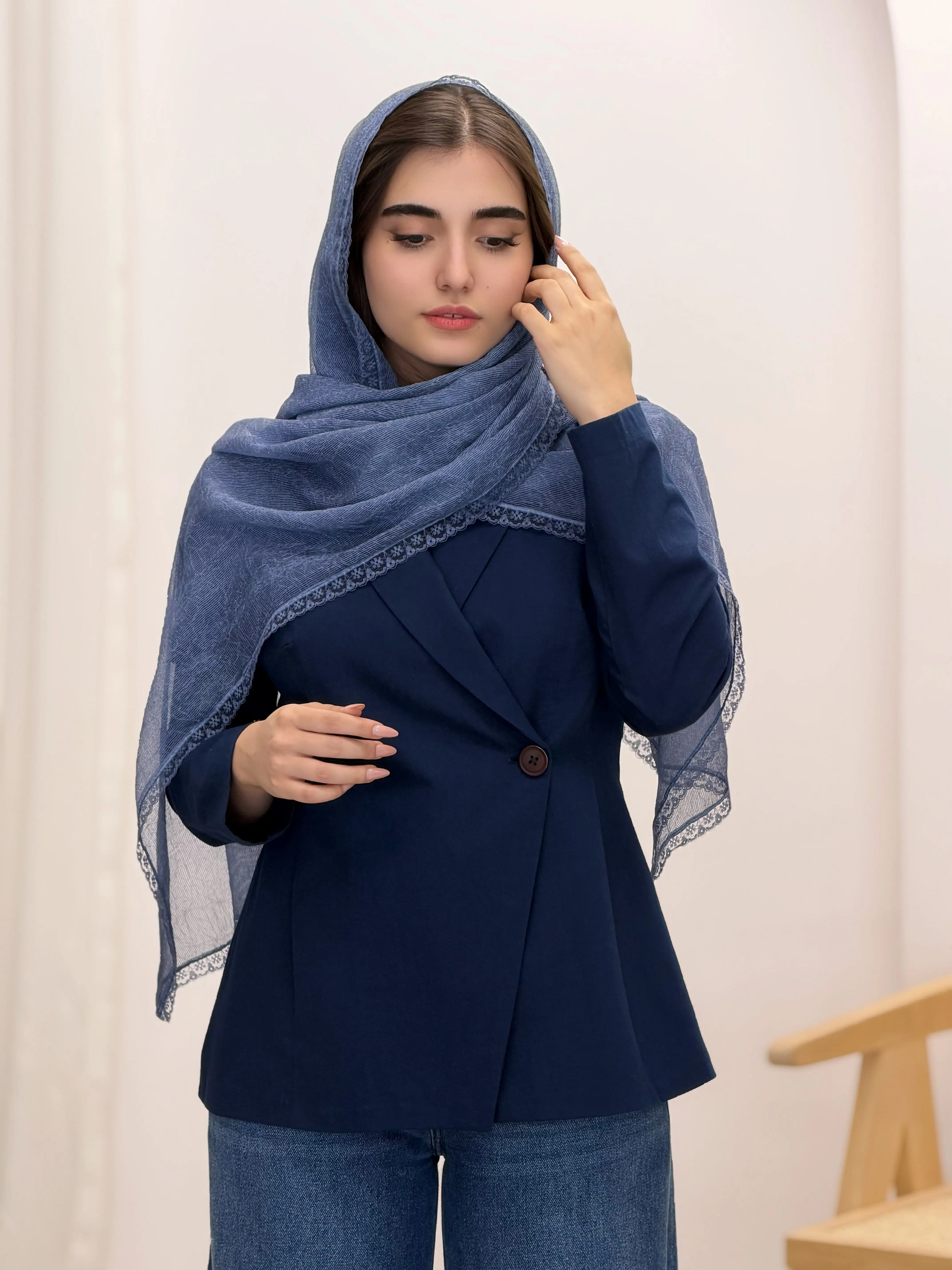6571-شال ابریشم تیهو